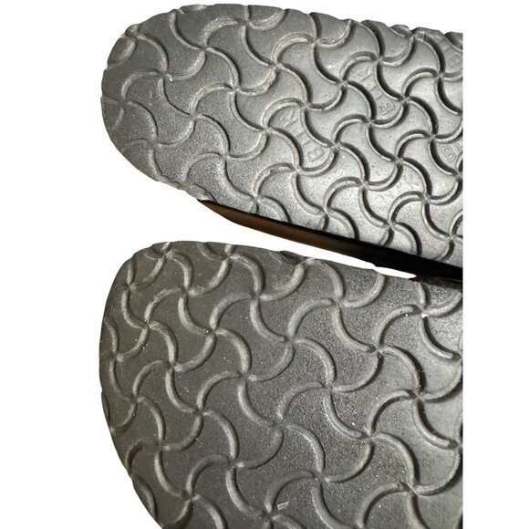 Birkenstock Black Leather Boston ESD Clogs Adjustable Strap Size EU 40 US M 7/W9 - Picture 9 of 9